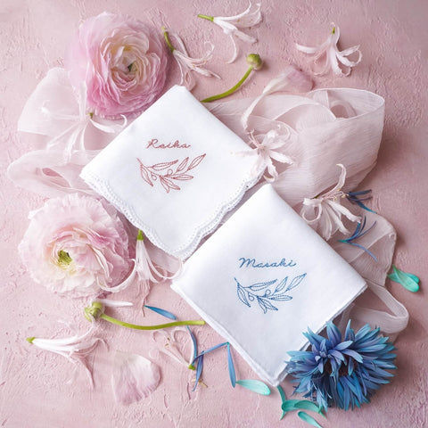 【3日で発送】人気no.1✨夫婦の木Olive✨ブライダルハンカチ