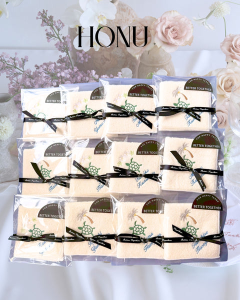 10枚〜 幸せのホヌ【ヤシの木＆お花】Resort Handkerchief