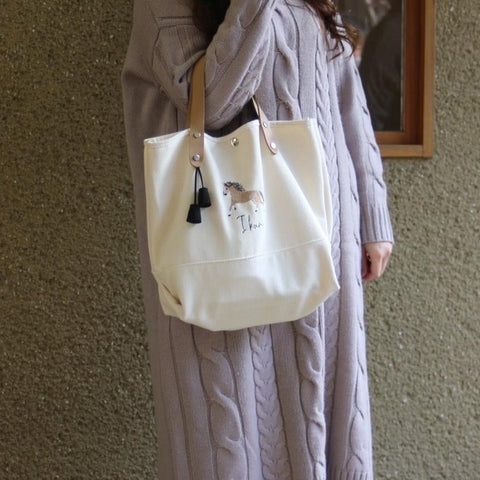 馬刺繍🐴累計1500個販売！保育園バッグ