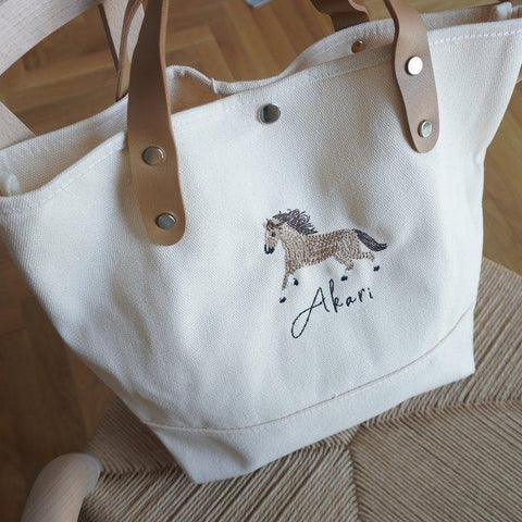 馬刺繍🐴累計1500個販売！保育園バッグ