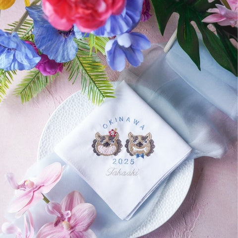１枚～ 沖縄婚🌺 シーサーハンカチ