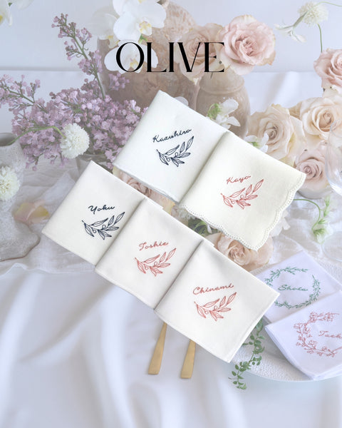【3営業日で発送】人気no.1✨夫婦の木Olive✨ブライダルハンカチ
