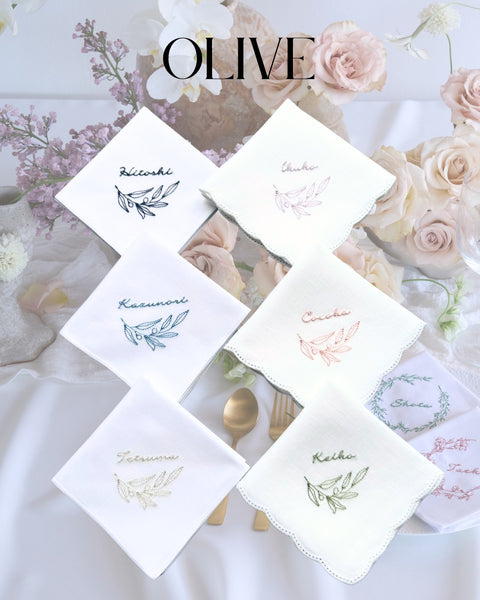 【3営業日で発送】人気no.1✨夫婦の木Olive✨ブライダルハンカチ