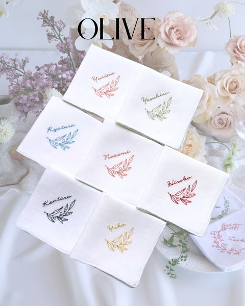 【3営業日で発送】人気no.1✨夫婦の木Olive✨ブライダルハンカチ