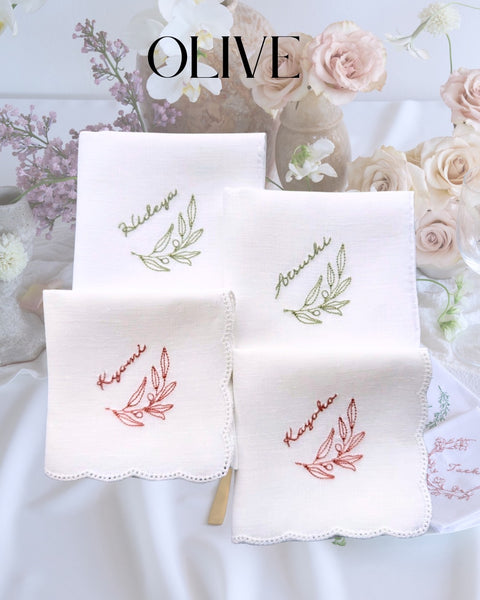 【3営業日で発送】人気no.1✨夫婦の木Olive✨ブライダルハンカチ