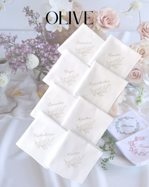 【3営業日で発送】人気no.1✨夫婦の木Olive✨ブライダルハンカチ
