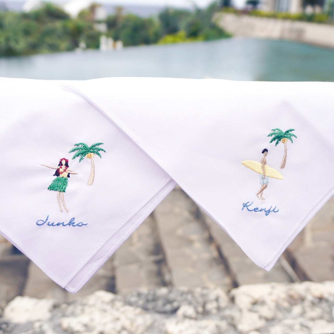 10枚～ フラ＆サーフィン Resort Handkerchief