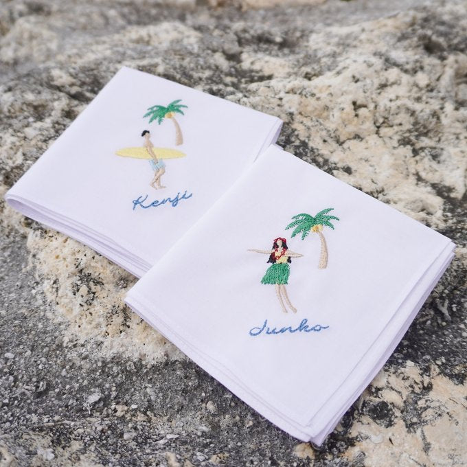 10枚～ フラ＆サーフィン Resort Handkerchief