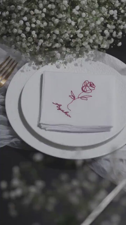 30枚〜【Small】BOTANICAL& 席札ハンカチ