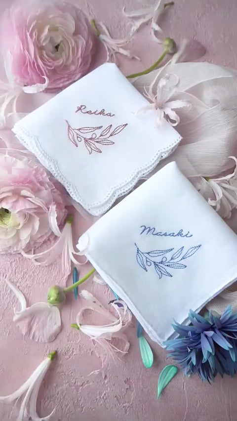 【3日で発送】人気no.1✨夫婦の木Olive✨ブライダルハンカチ